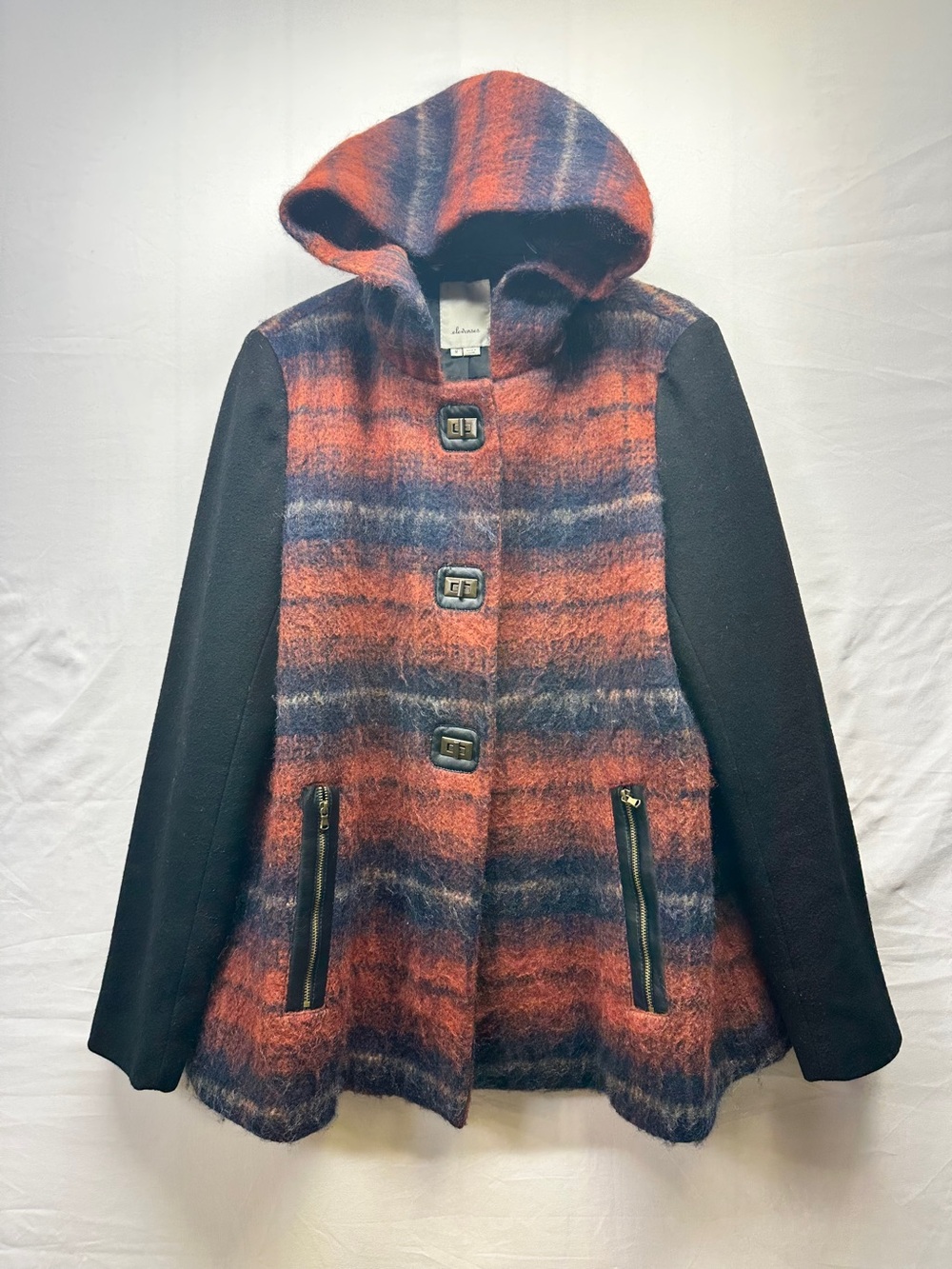 Anthropologie Elevenses Wool-Blend Toggle Coat